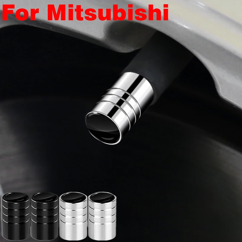 

4Pcs Copper Chrome Plating Car Wheel Tire Valve Stem Caps Cover Car Accessories for Mitsubishi Outlander 2017 2018 Lancer Asx Et