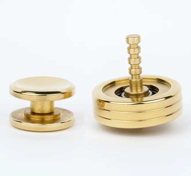 New Brass Hand Twisting Spinning Top Toy Gyro Multi-function Gyroscope EDC Decompression Toy enlarge