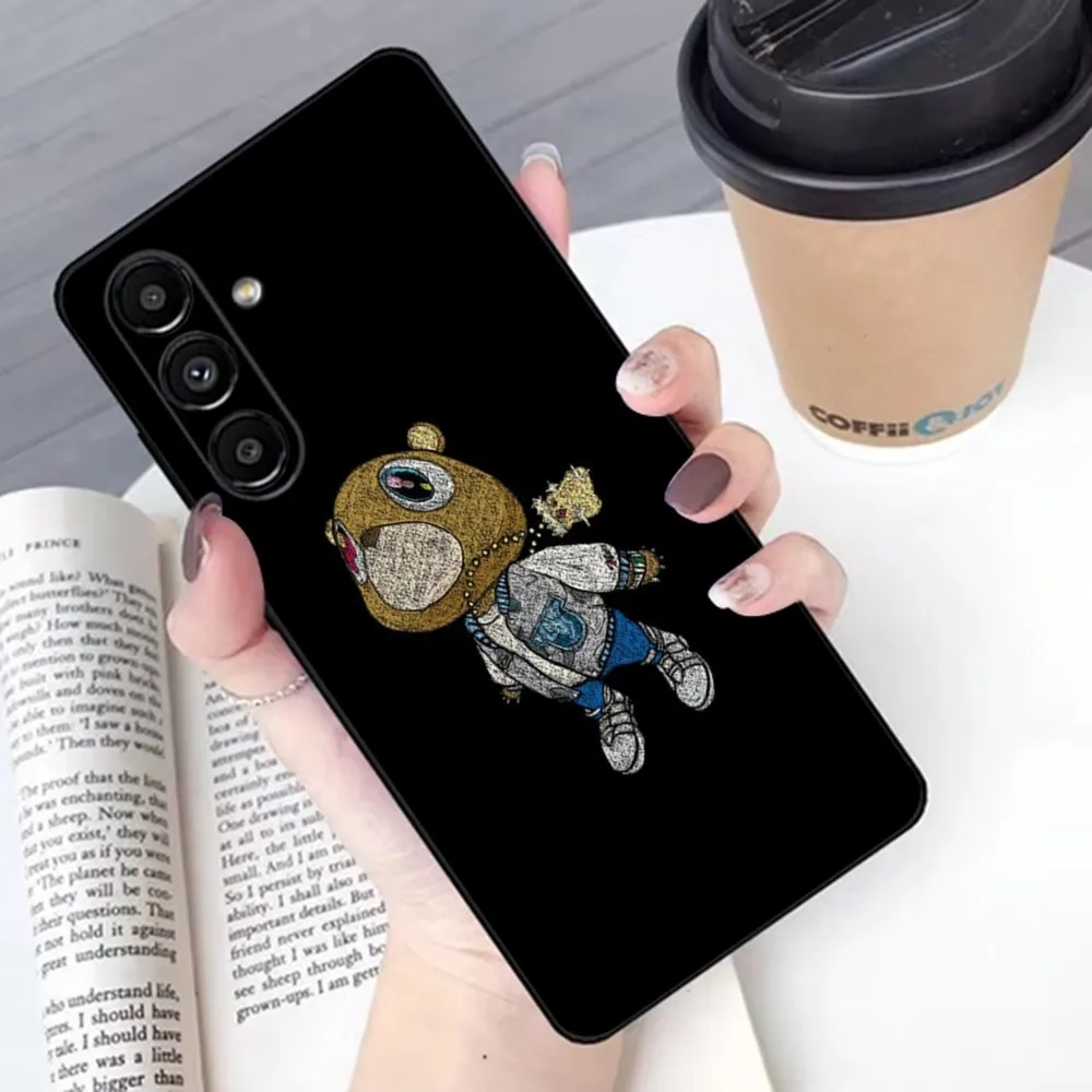 Чехол для телефона K-Kanye W-west music ye Samsung S 25 24 21 22 23 30 20 Ultra Plus Fe Lite Note 10 9 5G черный мягкий