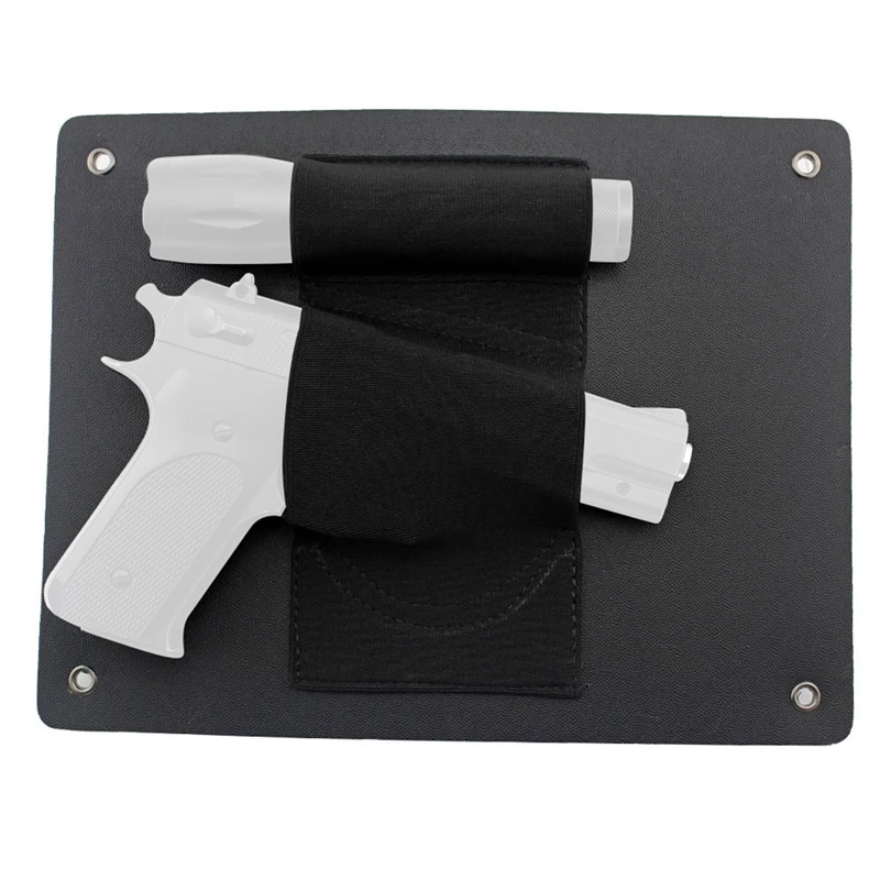 

Under Desk Holster Black Car Desk Chair Bed Pistol Holder Concealed Car Magazine Tactical Ceiling Cover