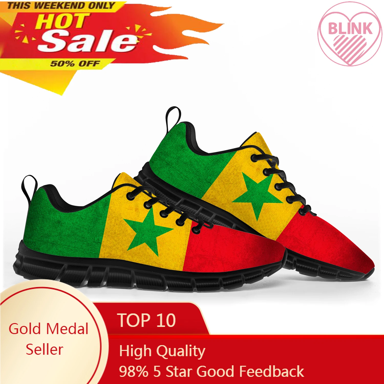 

Senegalese Flag Sports Shoes Mens Womens Teenager Kids Children Sneakers Senegal Casual Custom High Quality Couple Shoes