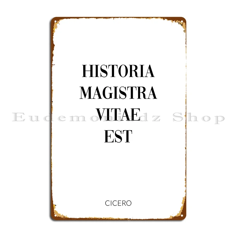 

Латынь Цитата Цицерон металлический плакат дизайн украшения паб настроить роспись оловянный знак плакат