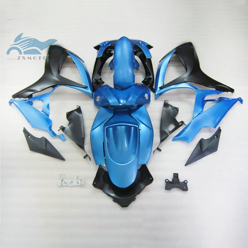 

Custom Injection Fairing set for SUZUKI 06 07 K6 GSXR 600 750 sports fairings kit GSXR750 2006 2007 GSXR600 blue black body kits