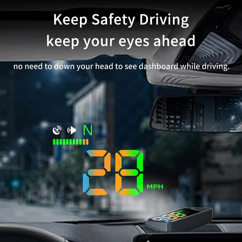 Дисплей Heads Up для автомобилей автомобильный HUD H4 GPS-спидометр первый красочный