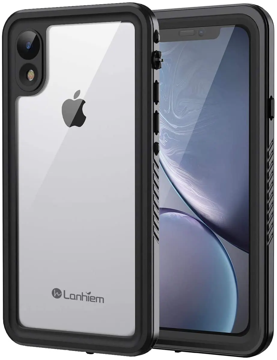 

Lanhiem iPhone XR Case, IP68 Waterproof Dustproof Shockproof Case with Built-in Screen Protector, Full Body Sealed Underwater