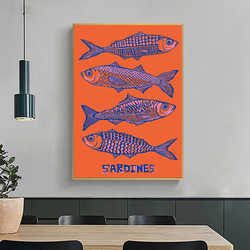 Картина на холсте с изображением краба