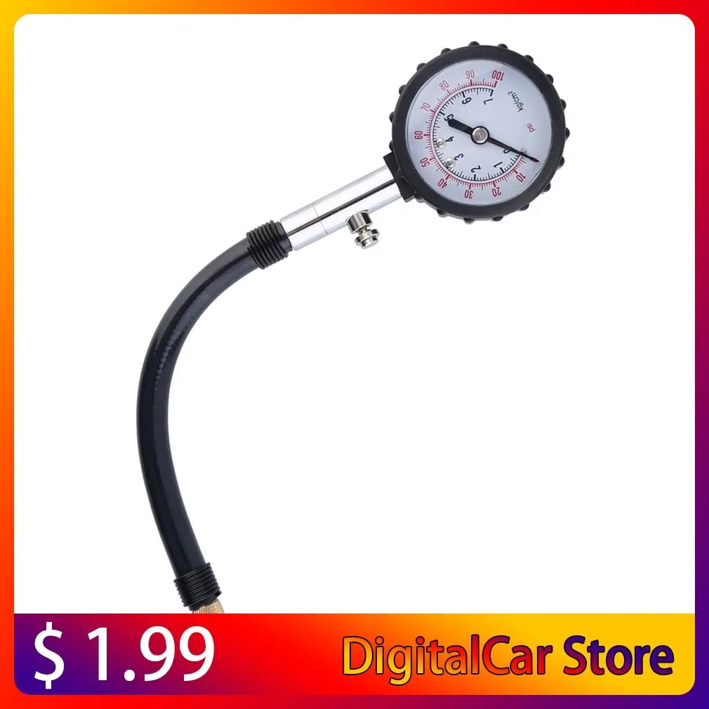 

Meter Tire Pressure Gauge 0-100PSI Auto Car Bike Motor Tyre Air Pressure Gauge Meter Vehicle Tester monitoring system Dial Meter