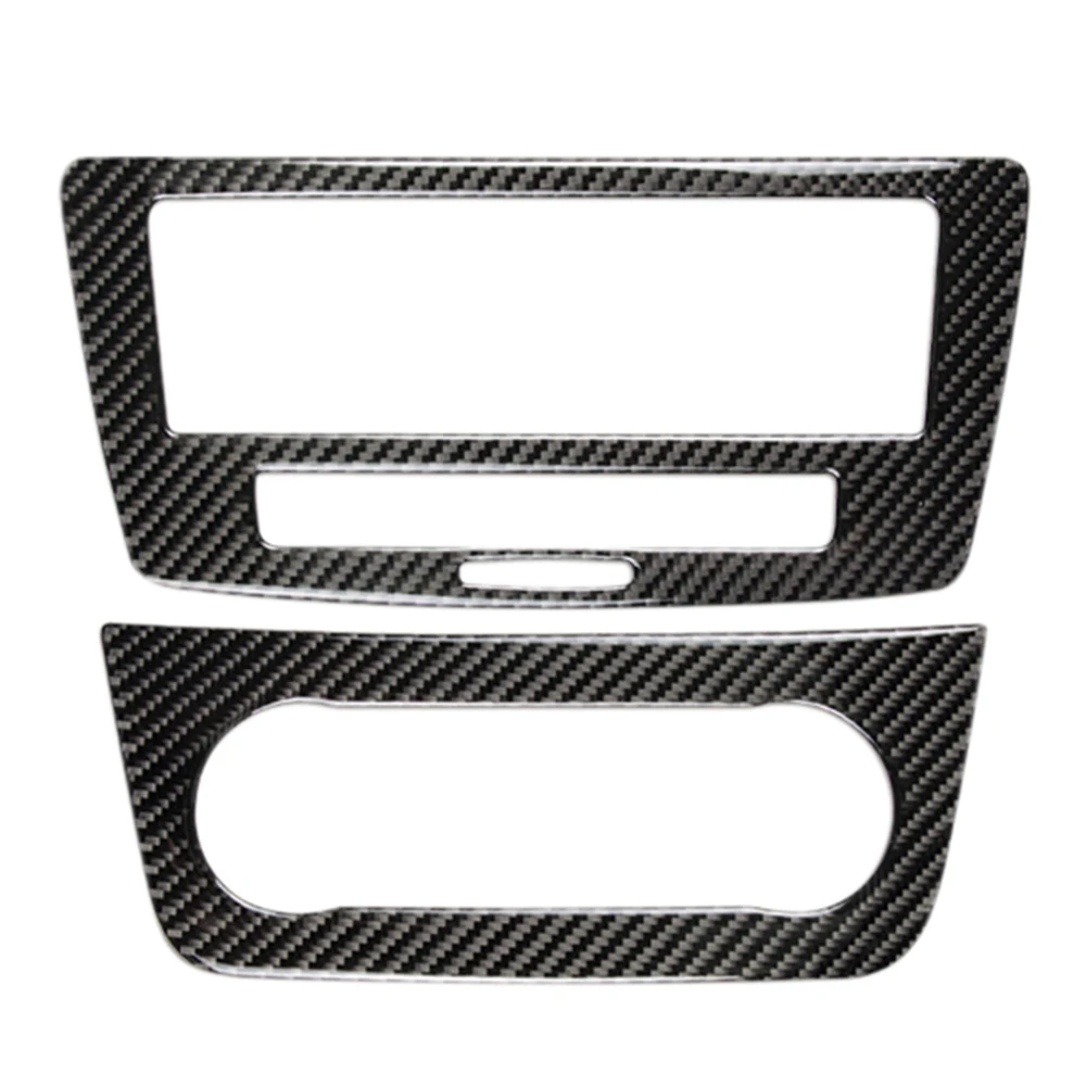 

Car Carbon Fiber Interior Central Console Air Condition Multimedia Adjust Panel Cover Trim for Benz GLE W166 2015-2018