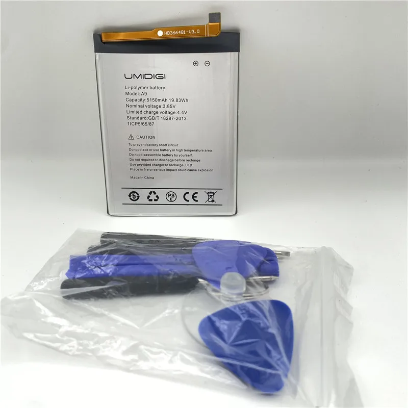 В наличии для UMIDIGI A9 аккумулятор 5150mAh Замена + номер отслеживания батарея новая