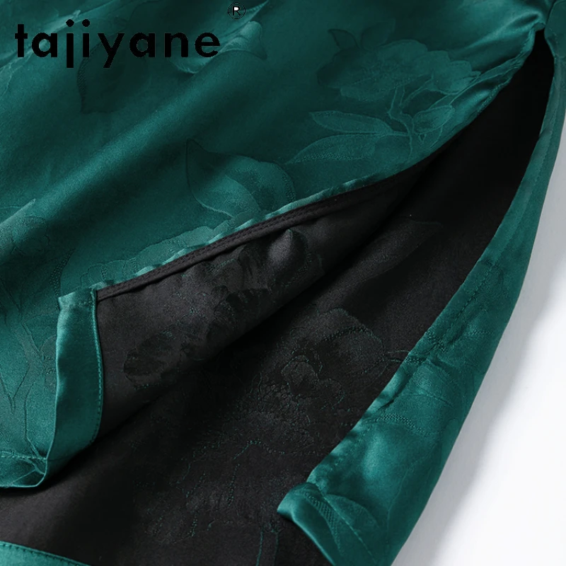 TAJIYANE 100% naturalny jedwab morwowy spódnice damskie letnia odzież damska 2024 nowości moda długa spódnica dla kobiet Готика