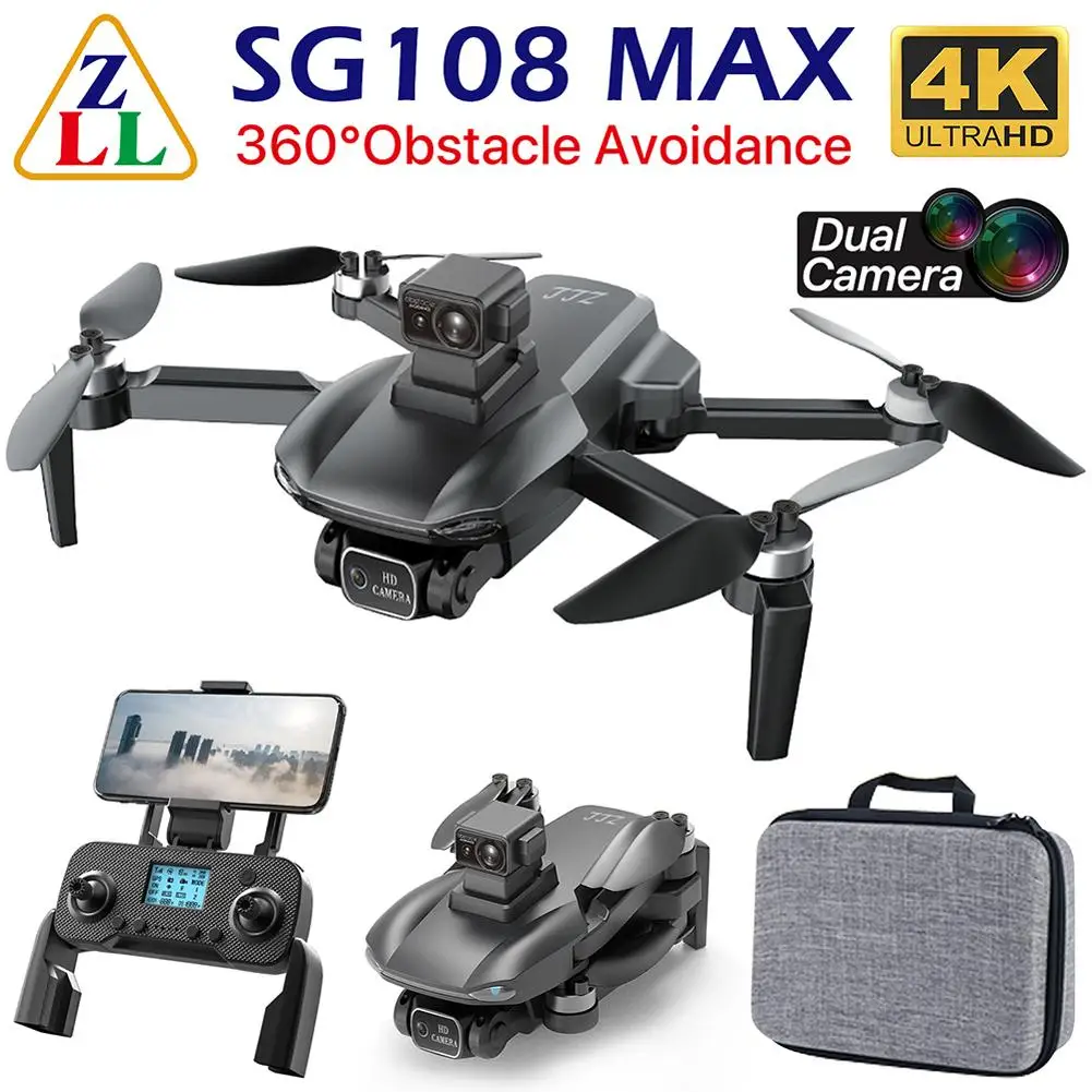 

Zll Sg108max Rc Drone 4k Camera Professional Obstacle Avoidance Long Flight Time Quadcopter Foldable Rc Fpv Drone