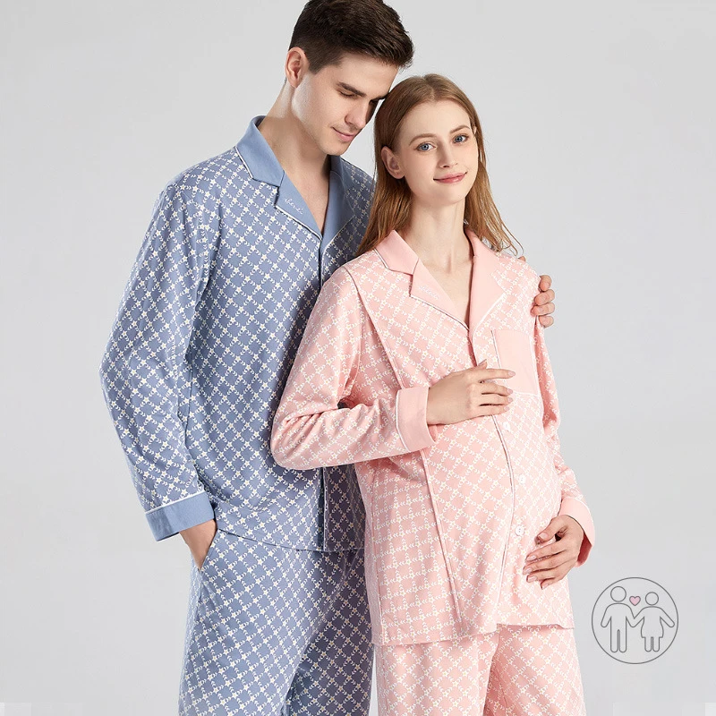 Maternity Pyjamas Hospital Breast-feeding Pregnancy Pijama Lactancia Nursing Lounge Suit Puerperium enlarge
