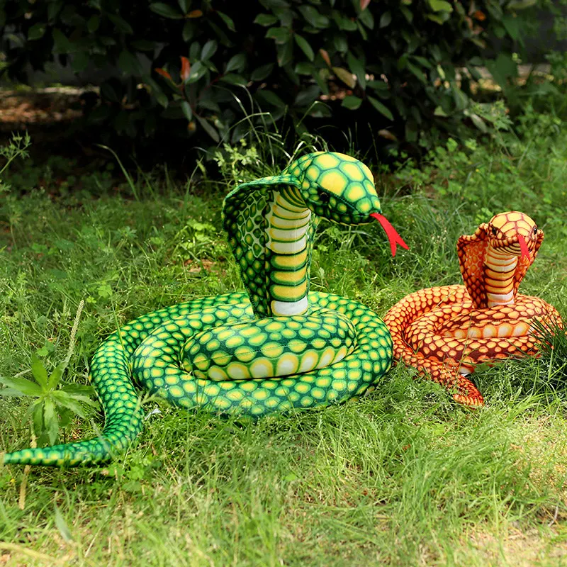 

200/300 см 3D имитация кобры змея игрушка, маленькая змея животные плюшевые игрушки, детские игрушки, домашний декор день рождения Шутка подарки