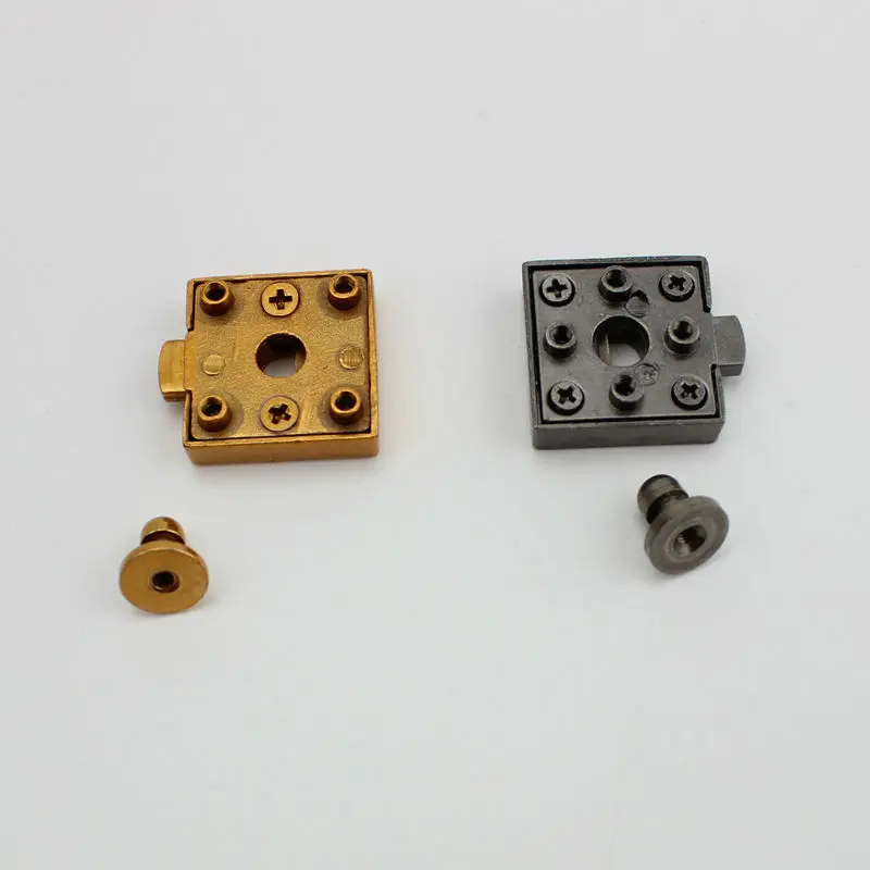 24X24mm high quality Square lock Invisible Lock Genuine Leather  Bags Parts Hardware Accessories