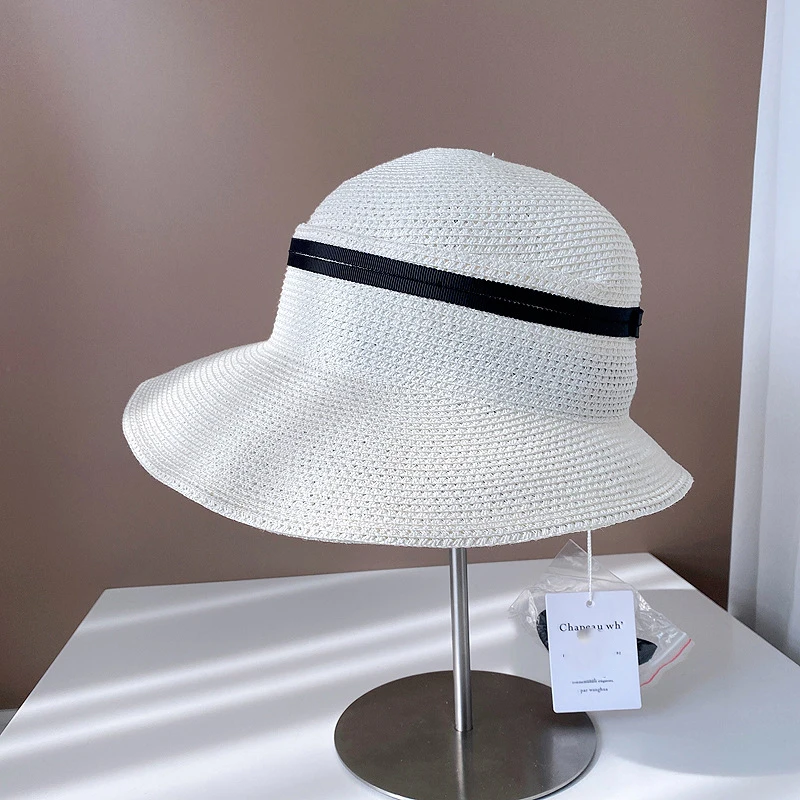 

Korean Fashion Summer Wide Brim Fisherman Bucket Hat Female Simple Basin Cap Leisure Beach Sun Hat Women Wholesale Chapeau Femme
