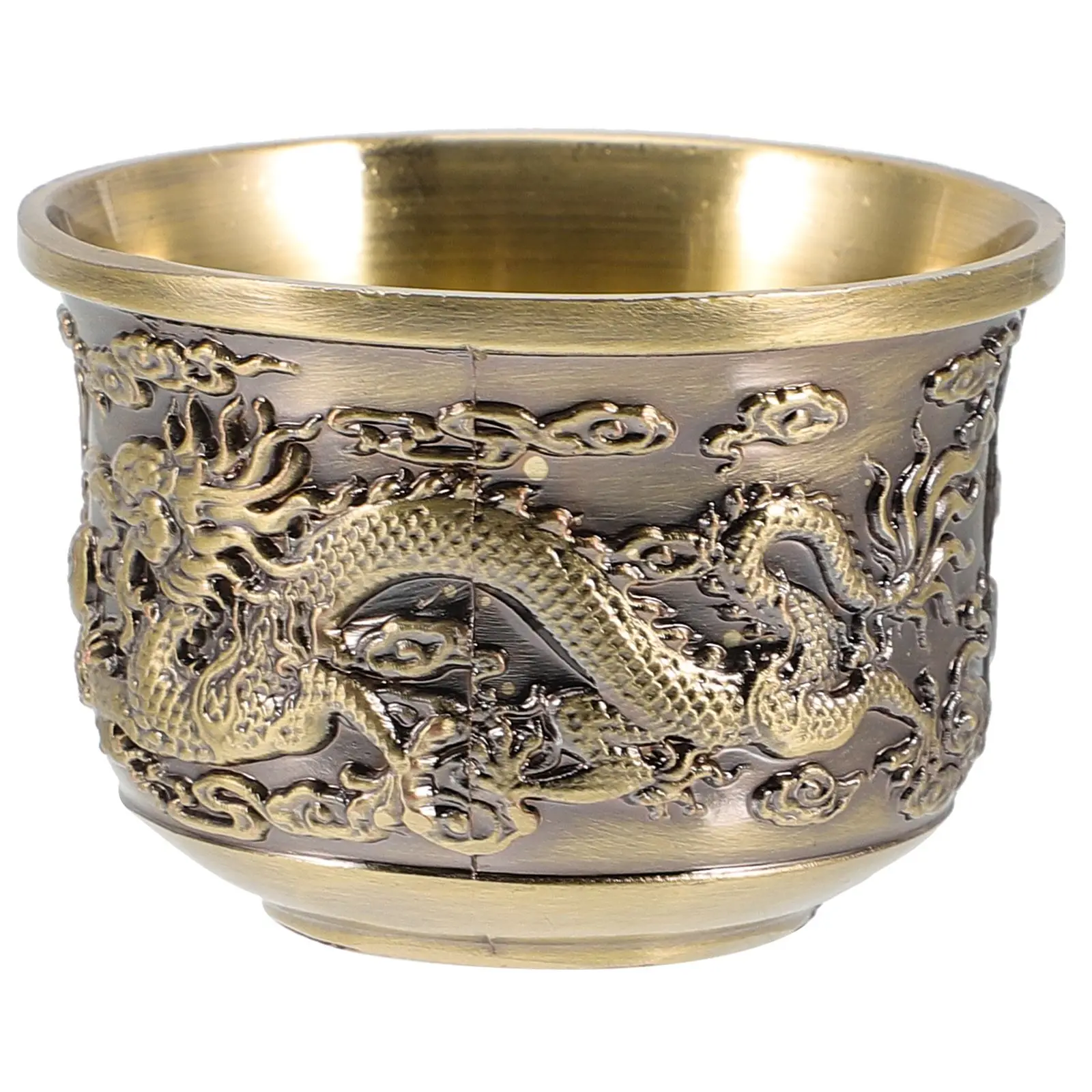

Chinese Style Tea Cup Retro Zinc Alloy Coffee Latte Mug Tea Cup for Home Office