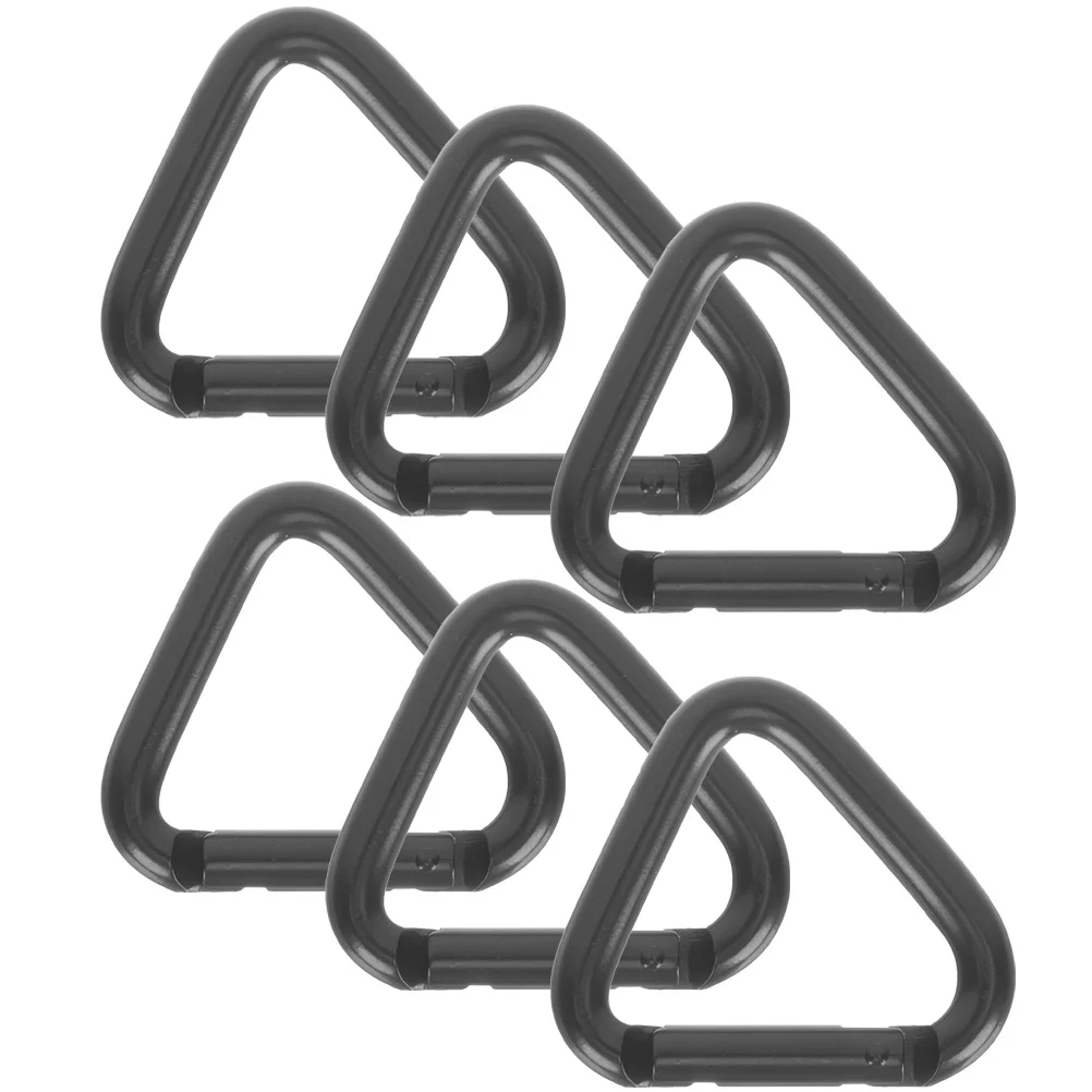 6 шт. маленький карабин треугольный сверхмощный крючок пряжки альпинистские