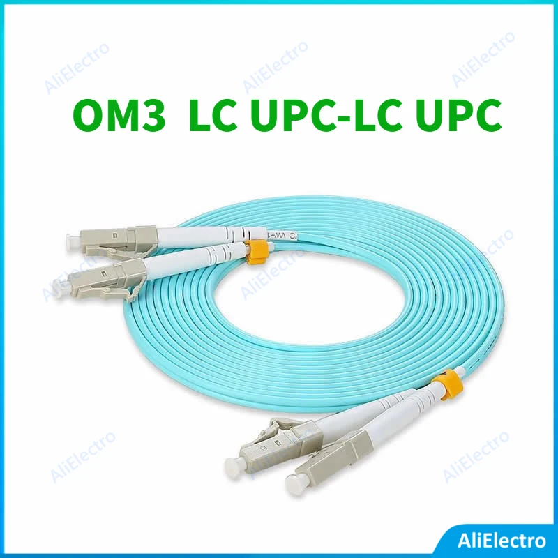 OM3 10G LC UPC-LC UPC 2 0 мм многорежимный дуплексный волоконно-оптический патч-корд