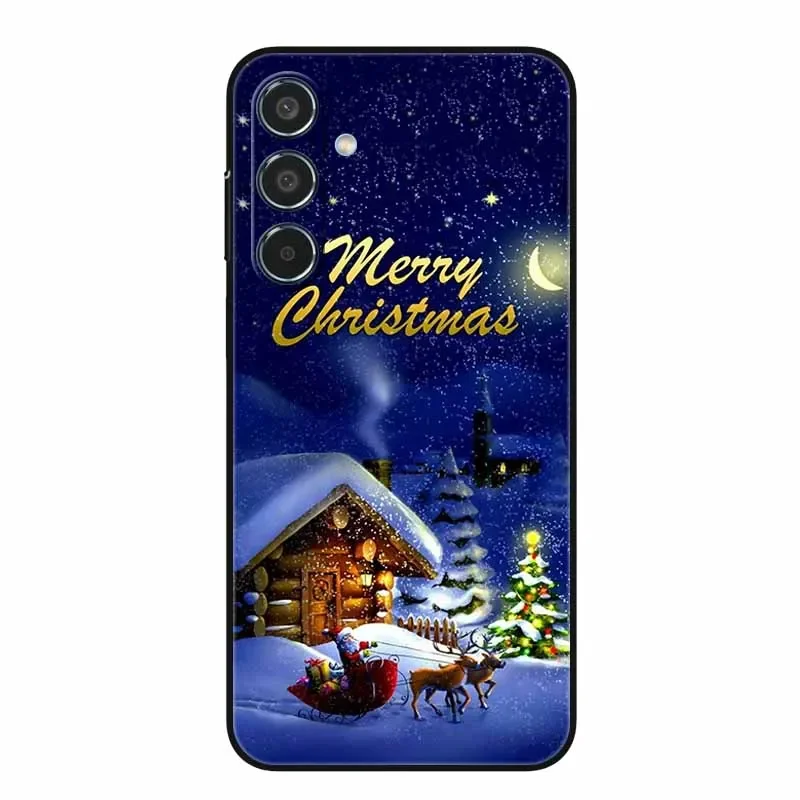 Рождественские чехлы для телефонов Samsung Galaxy M54 M34 M14 M52 M23 5G Silicon TPU Funda GalaxyM54 M 54 34 52
