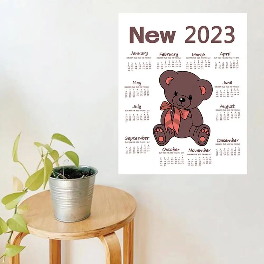 

Fashion Rectangular Soft Office Home 2023 New Year Calendar Wall Tapestry for Gifts New Year Calendar New Year Calendar