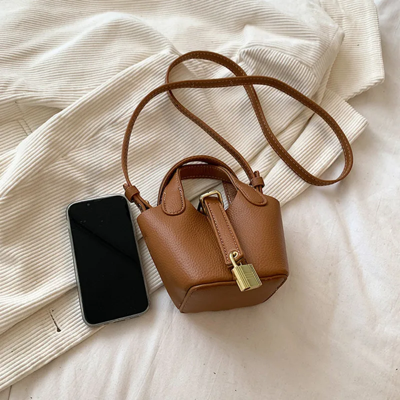 Children Handbag Mini Purse Bucket Bag For Women Crossbody Girls Tote Bags Cute Shoulder Luxury Designer PU Leather Small Wallet