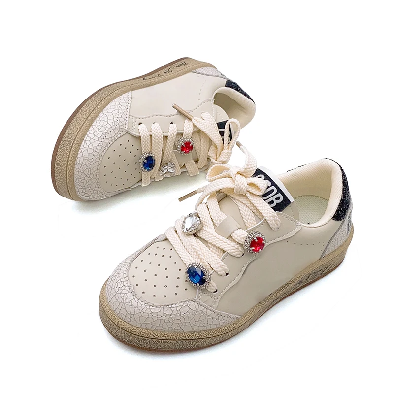 Блестящие Кроссовки со звездами для девочек обувь маленьких детей детская