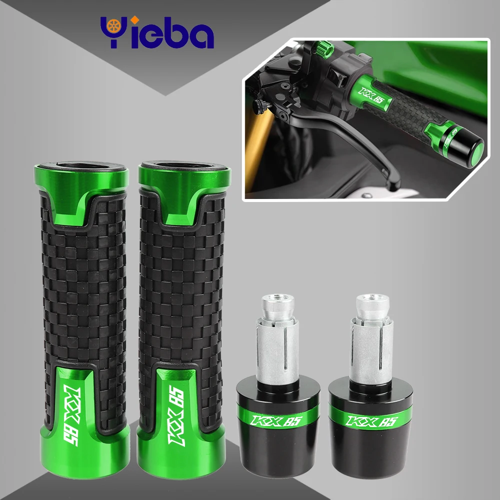 

For KAWASAKI KX85 KX 85 2001 2002 2003 2004 2005 2006 2007 2008-2018 Motorcycle Parts 7/8" Handle Grip Caps Handlebar Grips Ends