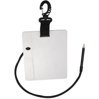 dive underwater writing slate diving wordpad gear board with swivel clip and pencil for water sports diving swimming