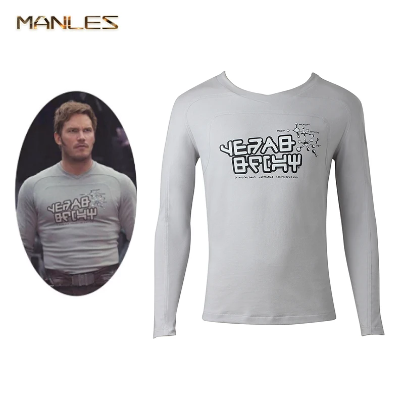 

Star-Lord Costume Cosplay Movie Guardians of the Galaxy2 Star-Lord Long Sleeve T-Shirt