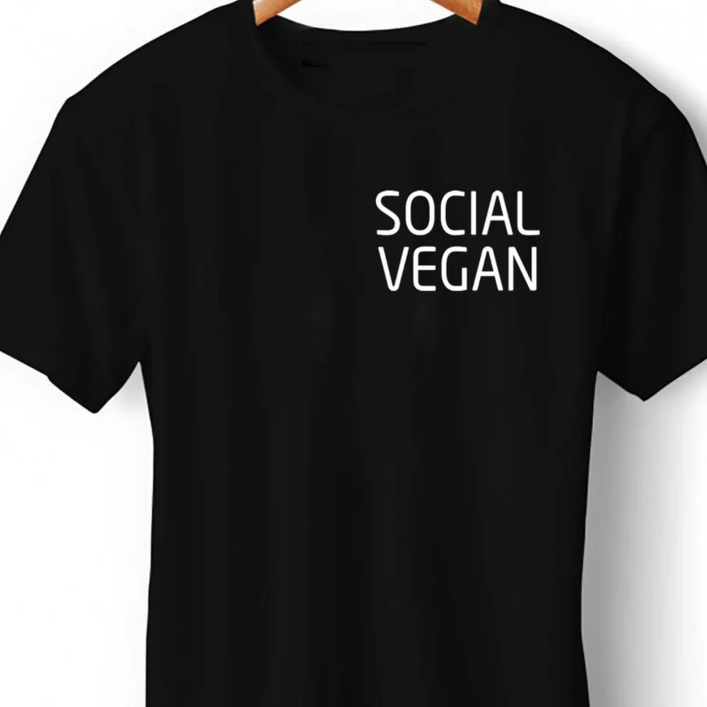

Social Vegan Print T Shirts Introvert Humor Sarcasm Funny T-shirt For Women Unisex Normal Comfy Casual Tops Tee Blouses