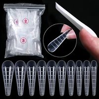 500pcsbag acrylic false nails art dual form french tips poly gel extension mode acrylic manicure accessories