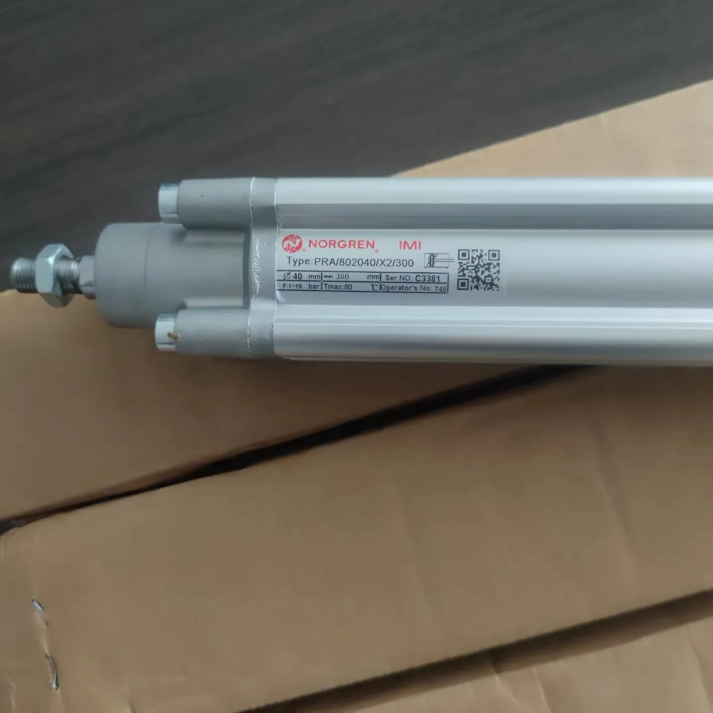 Совершенно новый цилиндр ISOLine 15552 Norgren PRA двойного действия/ 802040 /X2/300 300 мм G1/4