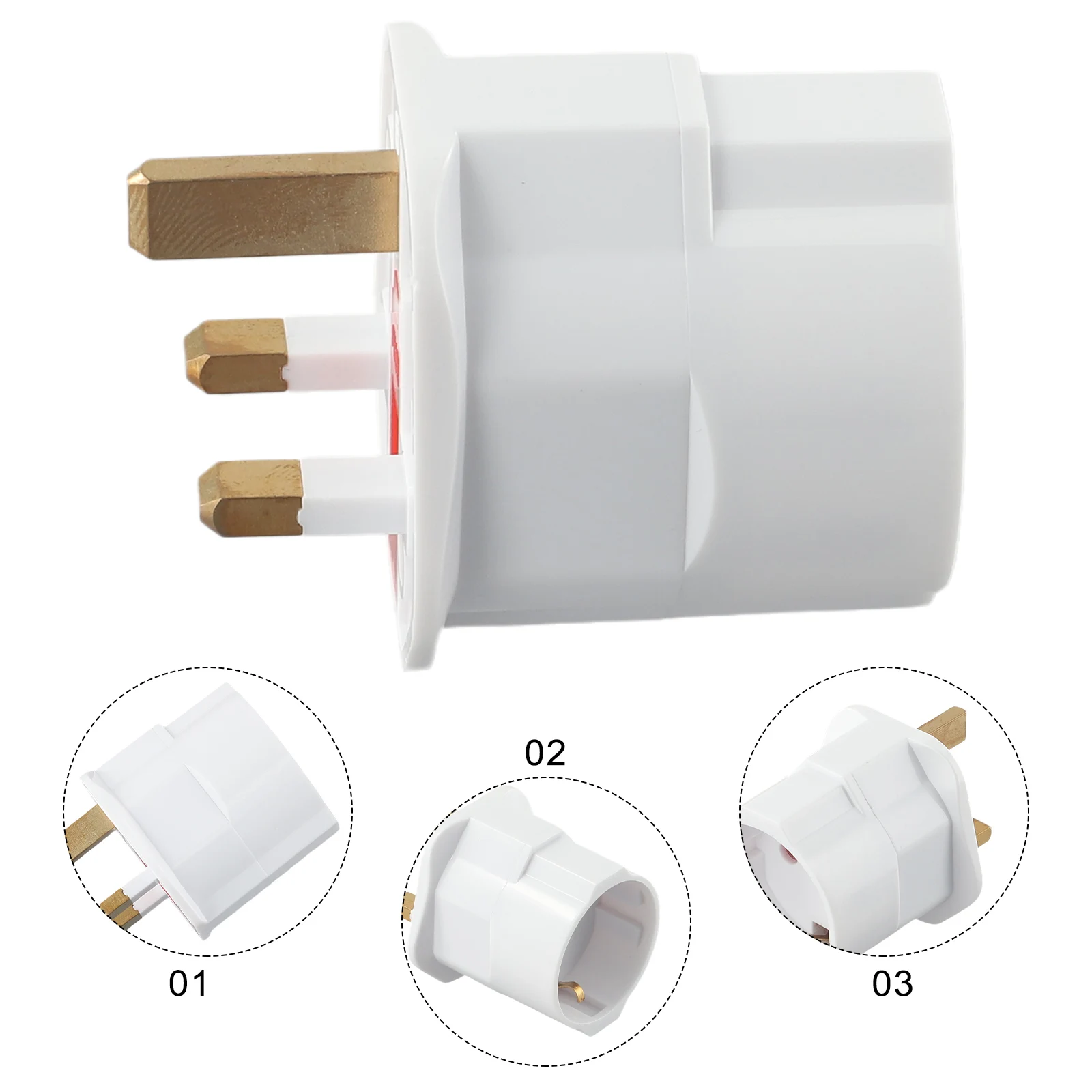 

High Quality Practical Durable Home Adapter British Plug With Ground British Standard Electronic Components 1 Pcs
