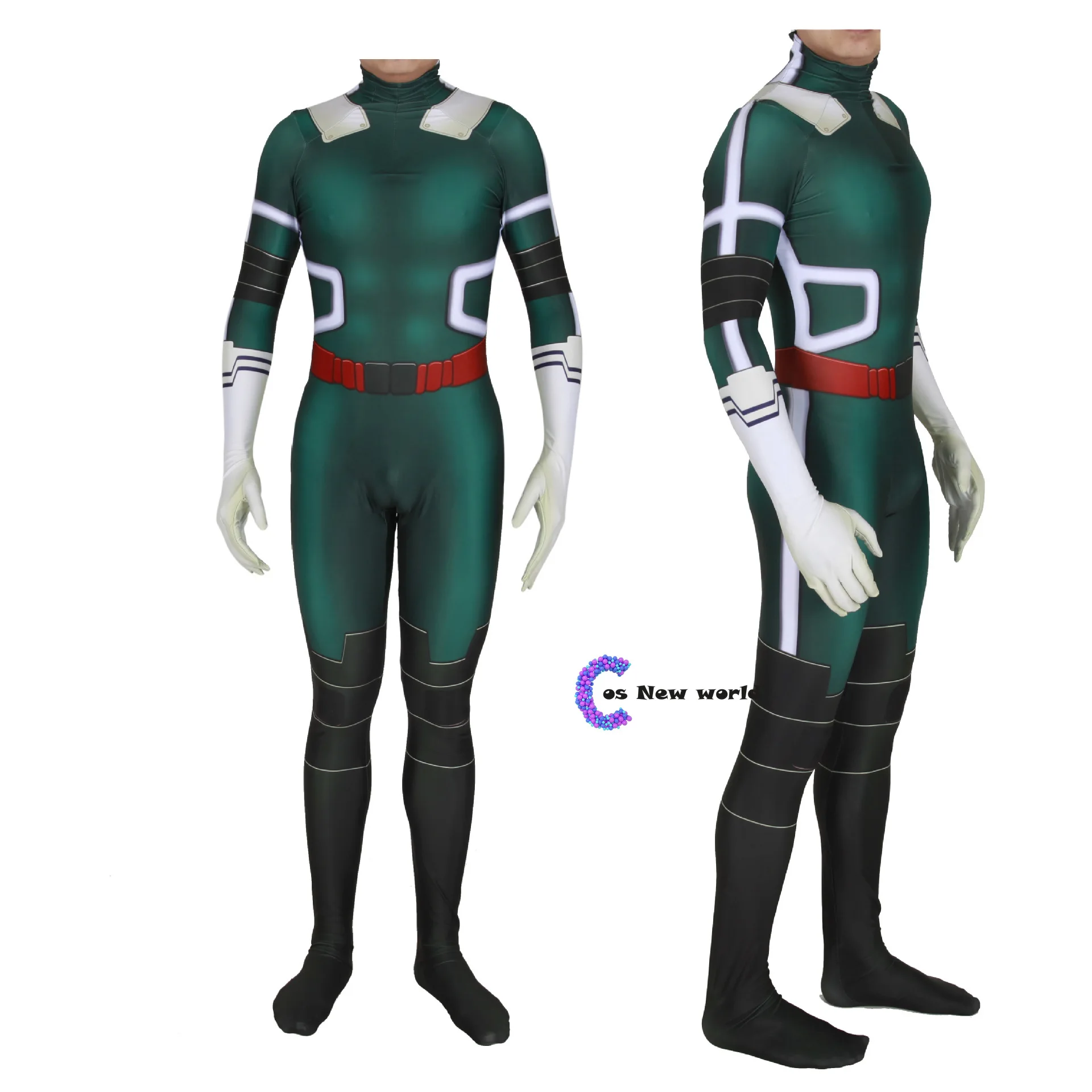 2020 New My Hero Academia Midoriya Izuko Deku Cosplay Costumes Men Women Girls Zentai Suit Halloween Bodysuit for Kids Adult