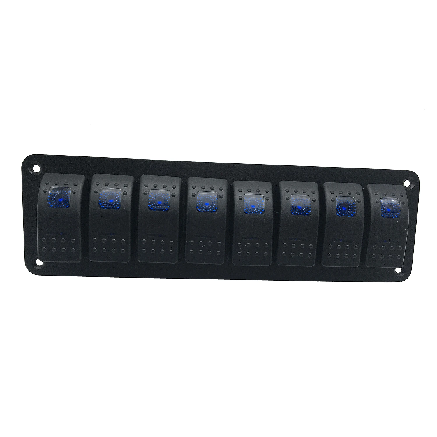 

Waterproof 8 Gang 2LED Light Rocker Switch Panel Circuit Brea