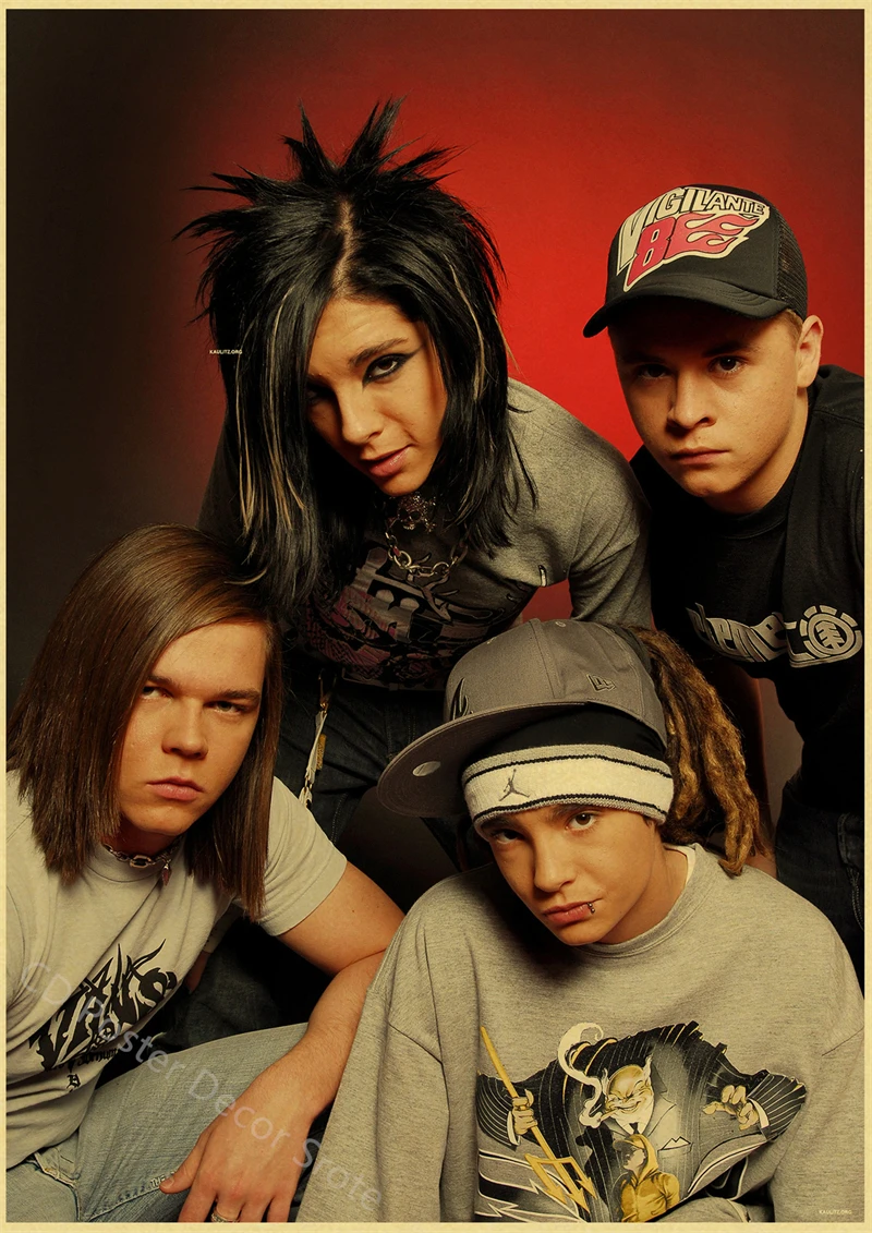

Плакат Tokio Hotel, ретро, А4/А3