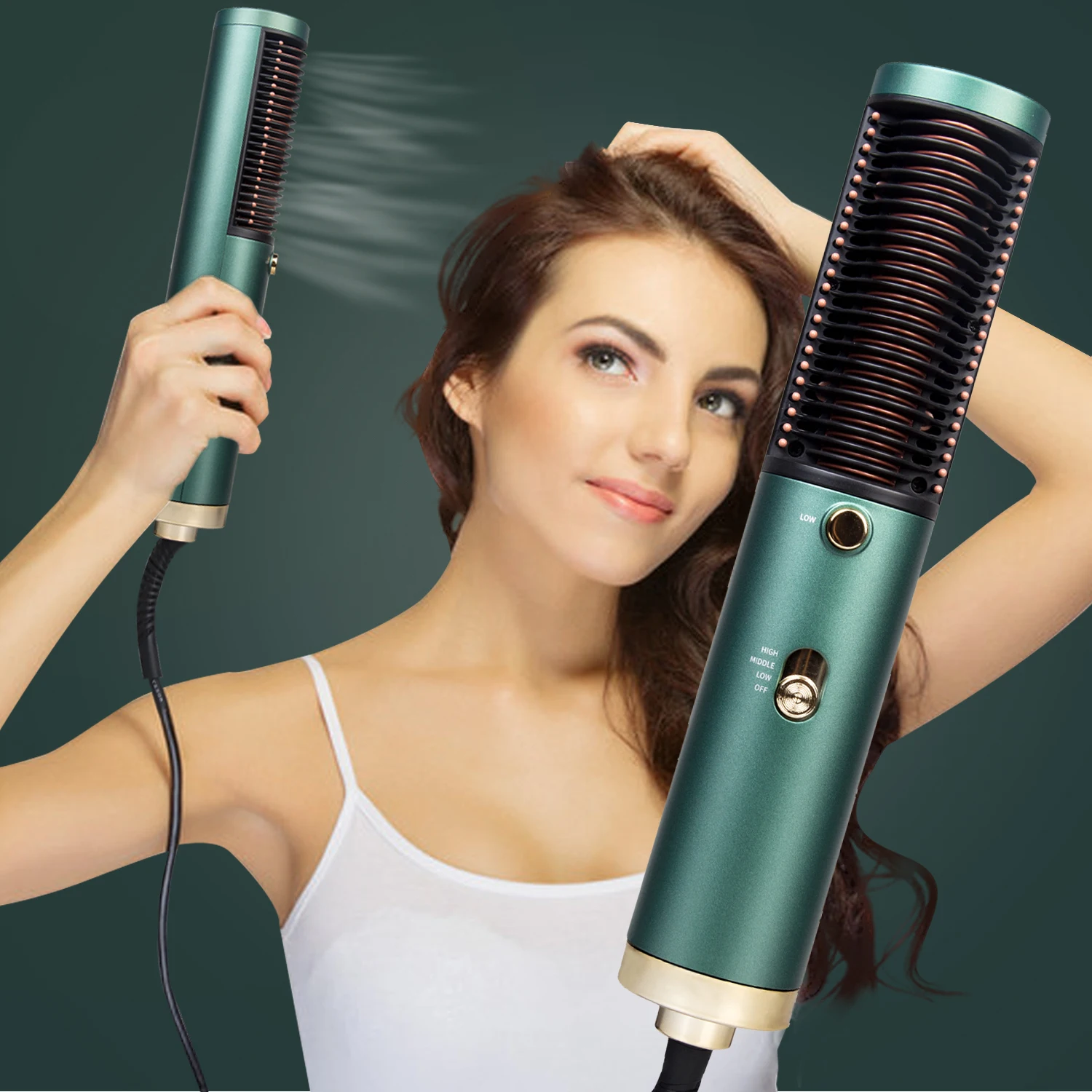 

Щетка для горячего воздуха 3 в 1 выпрямитель для волос бигуди Фен для влажного и Сухого использования гребенная расческа для домашнего использования Инструменты для укладки волос для путешествий