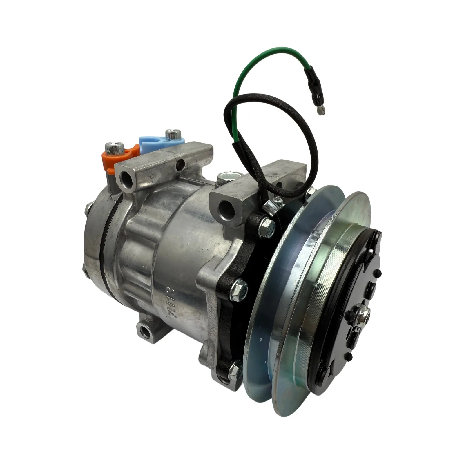Фото Компрессор кондиционера SD7H15-4499 для тракторов CASE MX230, MX285, STX440, MX210, MX255, STX375 №1
