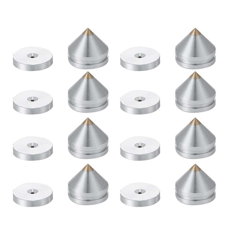 

HOT-8 Set Speaker Stand Feet Foot Pad Aluminium Alloy Metal Spikes Cone Floor Foot Nail