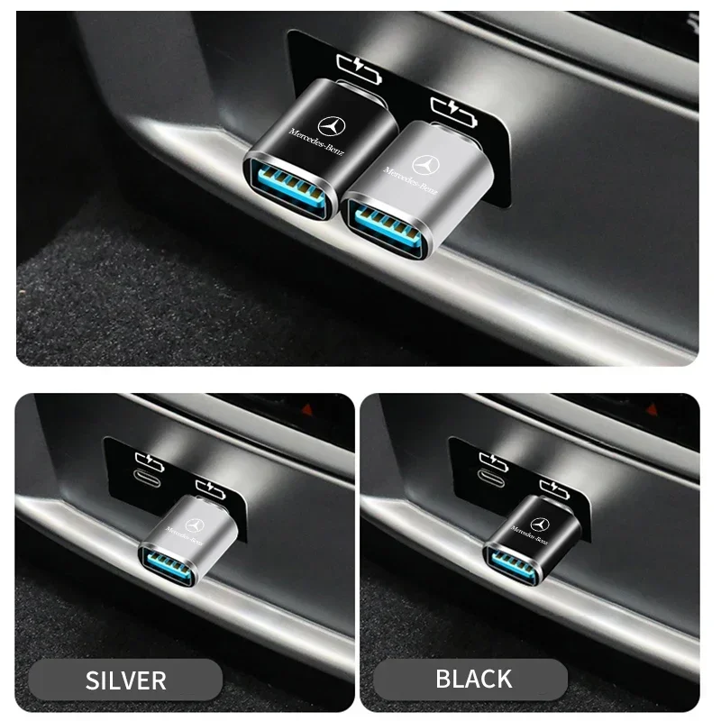 USB 3.0 Type-C Data Adapter Type C 10A OTG Male To For Mercedes Benz A180 A200 A260 W203 W210 W211 W204 E S CLS