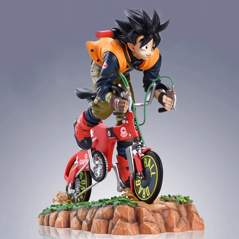 

20cm Goku Dragon Ball Figures GK Son Goku Cycling Action Figures PVC Anime Collectible Model Toys Birthday Ornamen Doll Gifts