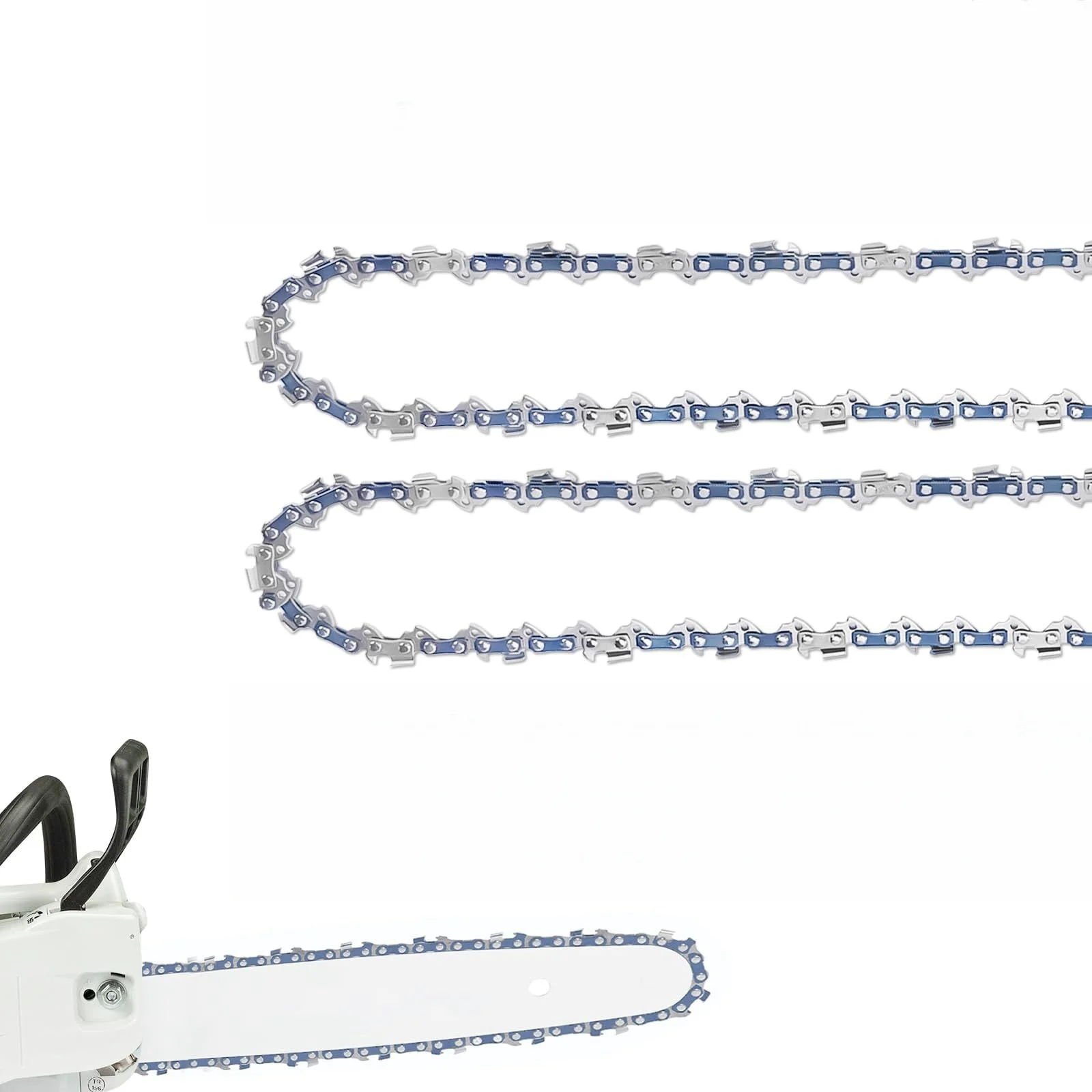 2 шт. 16-дюймовая цепь для бензопилы шаг 3/8 дюйма LP калибр .043 56 приводных звеньев
