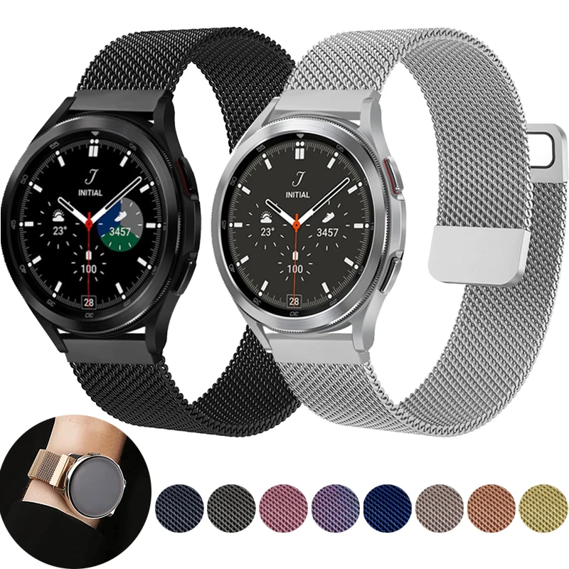 

20mm/22mm Band For Samsung Galaxy wacth 4/Classic/3/Active 2/46mm/42mm strap Gear S3 Frontier Magnetic bracelet Huawei GT/2/Pro