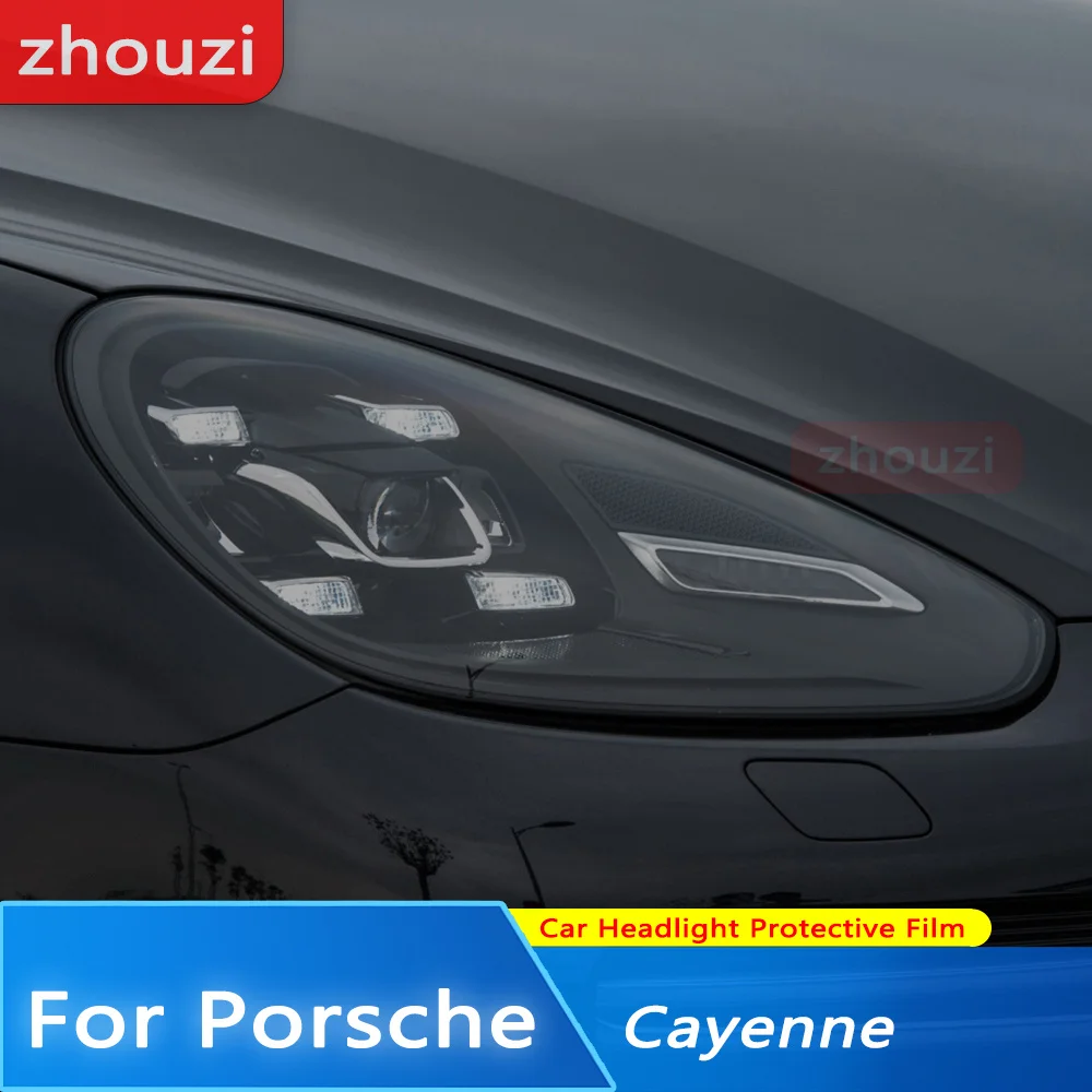 Затемняющая Черная защитная пленка для автомобильных фар Porsche Cayenne 2020 2022 2011-On 958