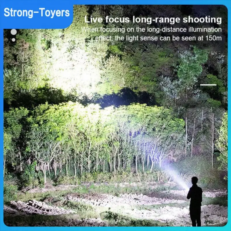 

Lightweight Mobile Phone Charger 1200/600 Mah Waterproof Searchlight Usb Strong Light Torch Outdoor Lighting Multifunctional