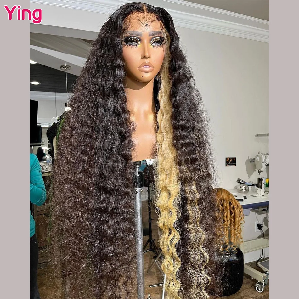 Ying Hair 12A Blande Black Deep Wave 5x5 Transparent Lace Wig 13x4 Lace Front Wig 10A Human Hair 13x6 Lace Front Wig PrePlucked
