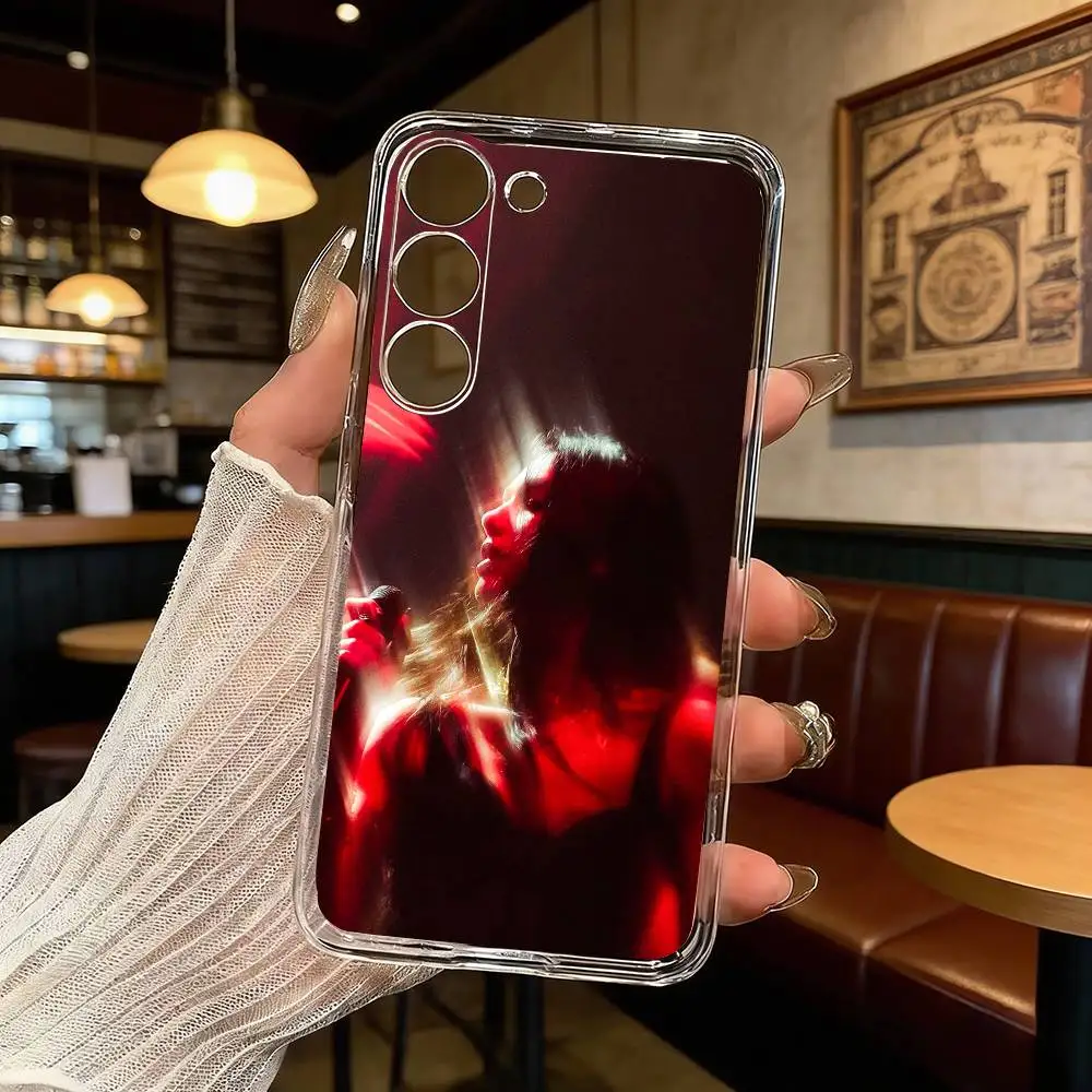 Фото Чехол для телефона D-Dua L-Lipas Singer для Samsung Galaxy A71, A70, A52, A51, A40, A30, прозрачный чехол №3