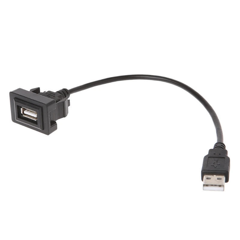 

AUX USB Port Cable 12-24V Cord Wire USB Charging Adapter for Vios/