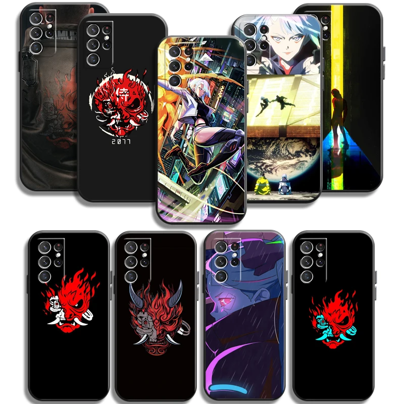 

EDGERUNNERS 2077 Anime Phone Cases For Samsung Galaxy A31 A32 A51 A71 A52 A72 4G 5G A11 A21S A20 A22 4G Coque Soft TPU Carcasa