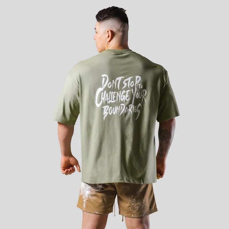 Рубашка мужская Спортивная с коротким рукавом свободная футболка из хлопка для